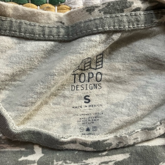 Topo Designs Olive and Cream Long Sleeve Tee - Picture 2 of 3